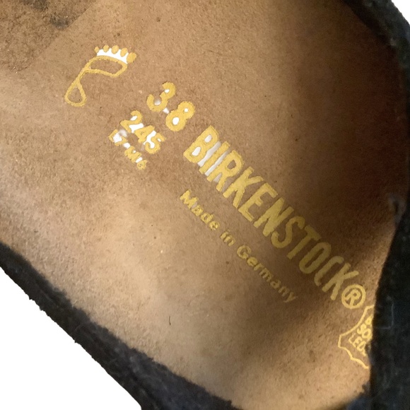 🖤 Birkenstock Arizona Suede Leather Sandals – Black – Size 38 (L7/M6) - Picture 4 of 6